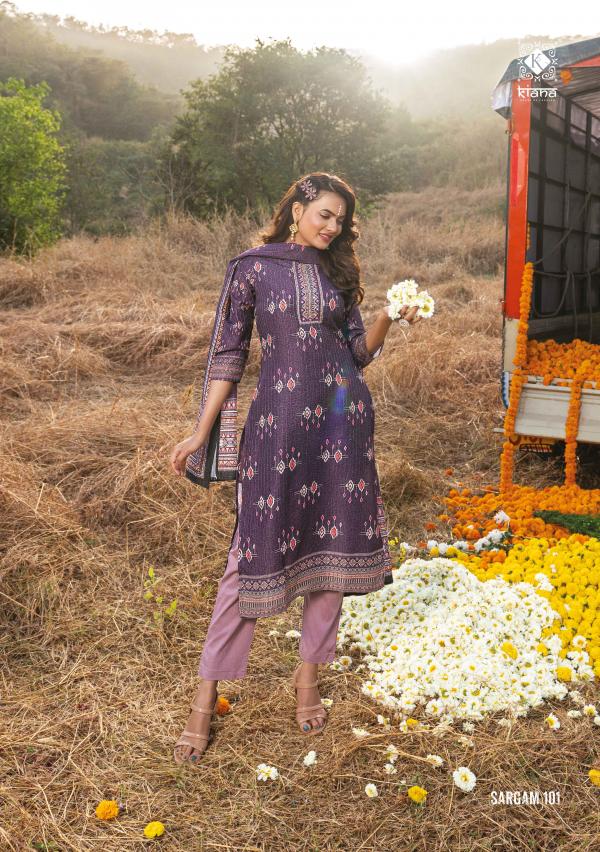 Kiana Sargam Fancy Kurti With Bottom Dupatta Collection